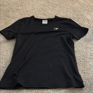Gymshark Black Fitted Short Sleeve T-Shirt